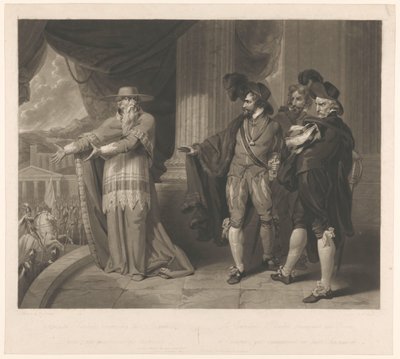 Kardinaal Francisco Jiménez de Cisneros en Spaanse edellieden door William Ward