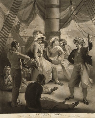 Matrozen in de haven door William Ward