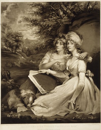 De Dochters van Sir Thomas Frankland, Baronet, 1797 door William Ward