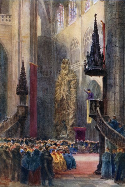 Orviedo, in de kathedraal door William Wiehe Collins