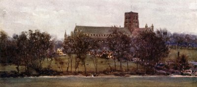St. Albans vanaf de muren van Oud Verulam door William Wiehe Collins