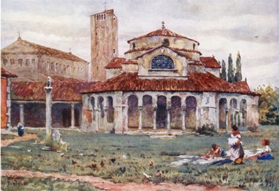 Torcello. Sta Fosca en Kathedraal door William Wiehe Collins