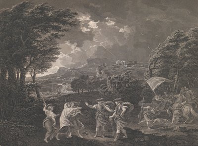 Macbeth en de Heksen Shakespeare, Macbeth, Act 1, Scene 1, 1770 door William Woollett