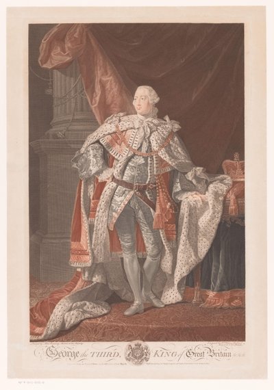Portret van George III van het Verenigd Koninkrijk door William Wynne Ryland