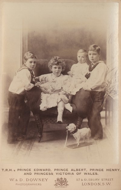 Prins Edward, Prins Albert, Prins Henry en Prinses Victoria van Wales door William and Daniel Downey