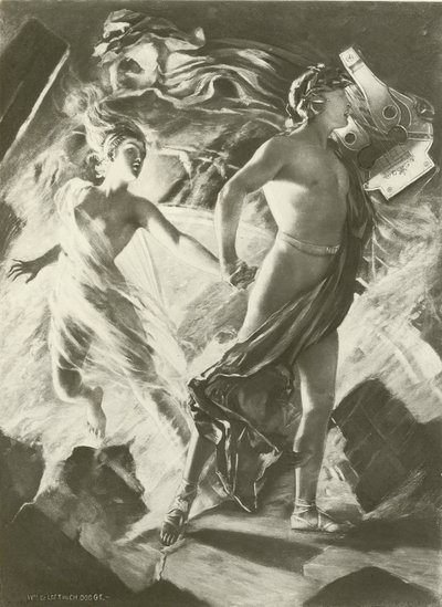 Orpheus en Eurydice, Act IV scène i (gravure) door William de Leftwich Dodge