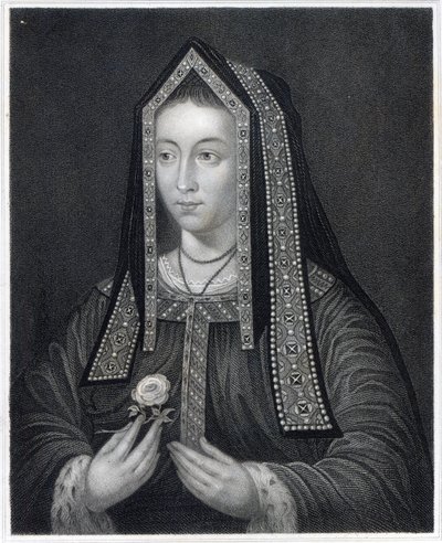 Portret van Elizabeth van York door William the Younger Holl