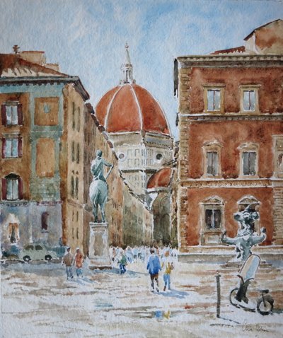 951 Piazza SS Annunziata, na de wolkbreuk door Wilson Clive
