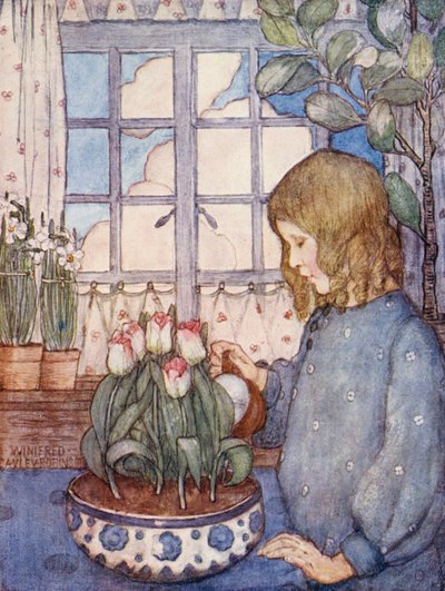 Kinderboek over Tuinieren: Een Kamer Tuin in de Lente door Winifred Cayley Robinson