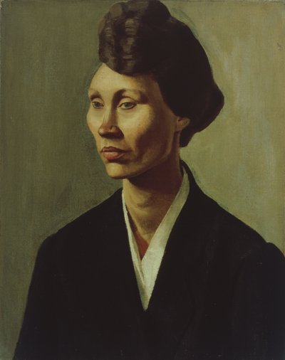 Portret van een jonge vrouw door Winifred Knights