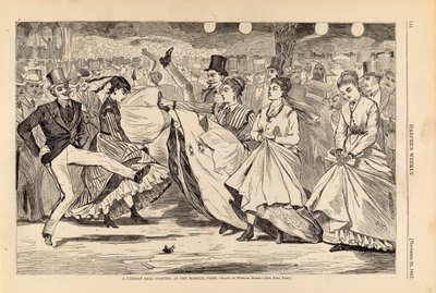 Een Parijs bal--Dansen in de Mabille, Parijs, uit Harper