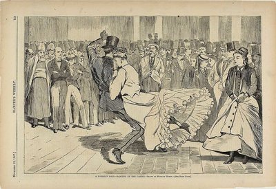 Een Parijse danser in het casino door Winslow Homer