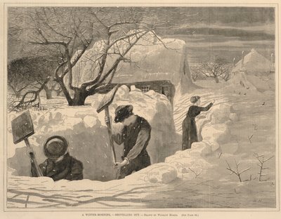 Een winterochtend - Op stap, uit Elke zaterdag, 14 januari 1871 door Winslow Homer