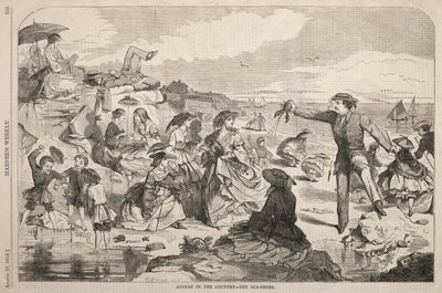 Augustus op het platteland - De kust door Winslow Homer
