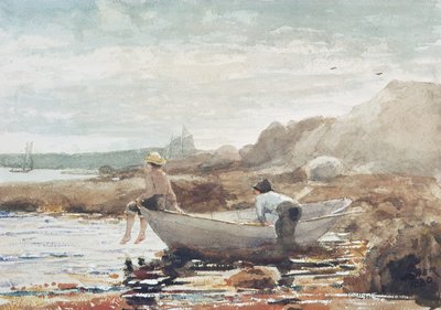 Jongens op het strand door Winslow Homer