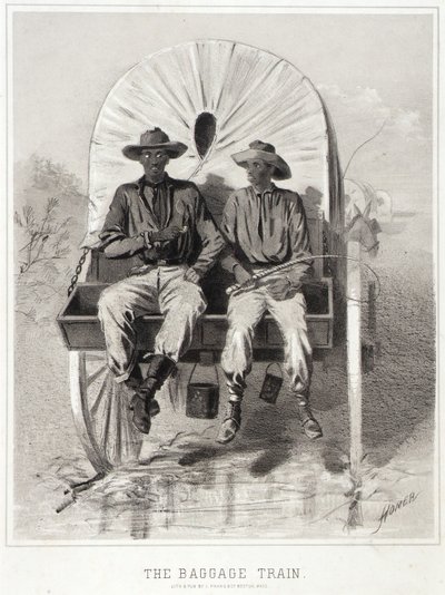 Campagne Schetsen: De bagagetrein door Winslow Homer