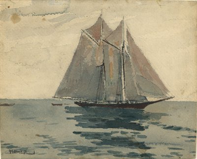 Gloucester Schoener door Winslow Homer