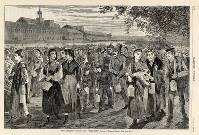 Het fabrieksleven in New England--"Bell-Time", uit Harper