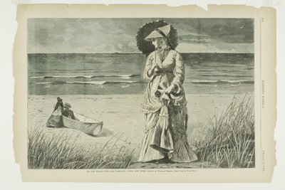 Op het strand - Twee zijn gezelschap, drie zijn niemand door Winslow Homer