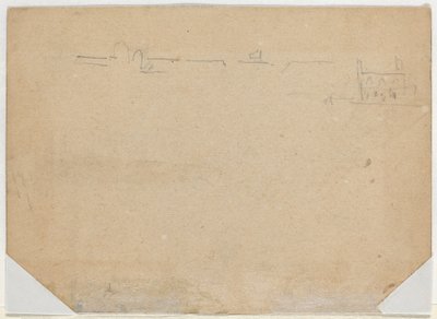 Daklijn [verso], 1862 door Winslow Homer