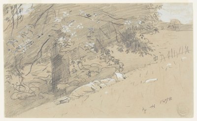 Herderin Rustend Onder een Boom door Winslow Homer
