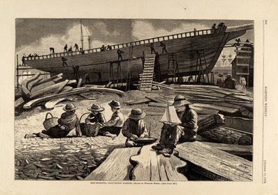 Scheepsbouw, Gloucester Harbor, uit Harper