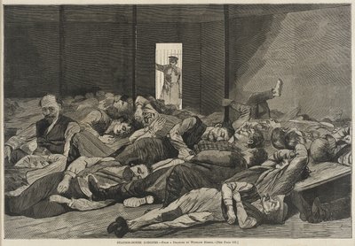 Kostgangers in het stationshuis door Winslow Homer