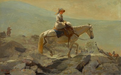 Het ruiterpad, Witte Bergen. 1868 door Winslow Homer