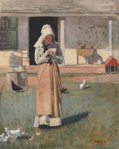 Het Zieke Kippetje door Winslow Homer