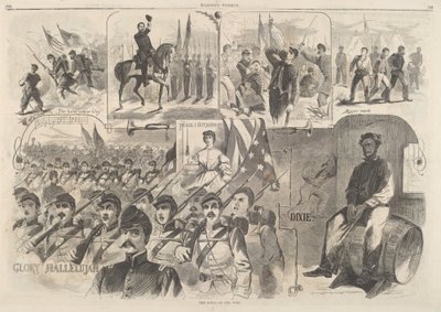 De liederen van de oorlog, gepubliceerd 1861 door Winslow Homer