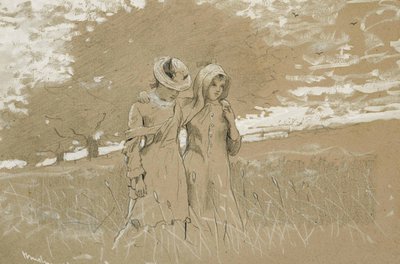 Door de velden door Winslow Homer