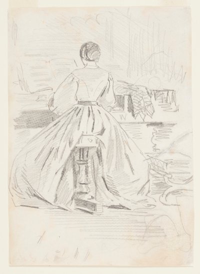 Vrouw aan de Piano door Winslow Homer