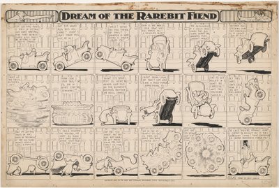 Droom van de Rarebit Fiend: Bucking Automobiel door Winsor McCay