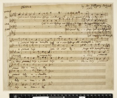 God is onze Toevlucht KV 20 ((englisch "K 20")) door Wolfgang Amadeus Mozart