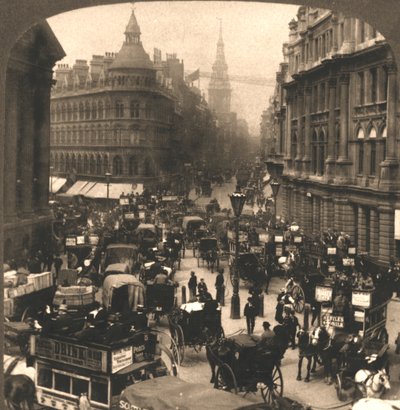 Cheapside, Londen, 1896 door Works and Sun Sculpture Studios