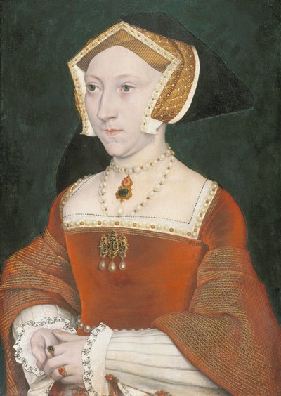 Portret van Jane Seymour (1509-1537) door Workshop of Hans Holbein the Younger