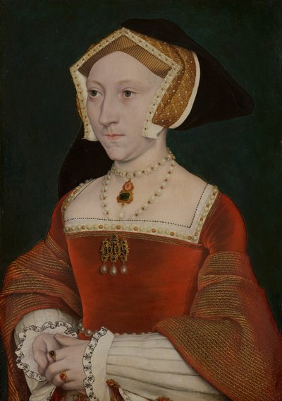 Portret van Jane Seymour (1509-1537) door Workshop of Hans Holbein the Younger