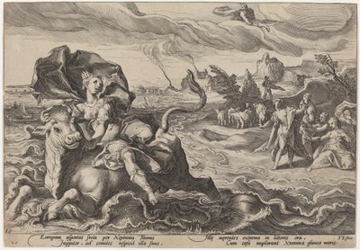 De Roof van Europa door Workshop of Hendrick Goltzius, after Hendrick Goltzius