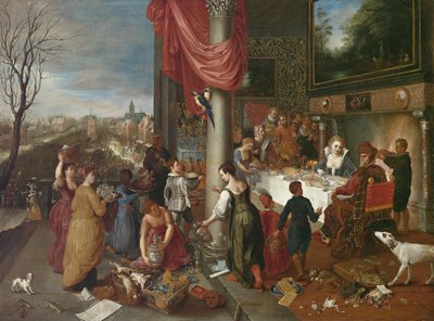 Allegorie op de winter door Workshop of Jan Brueghel the Elder