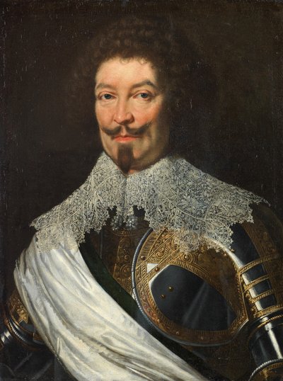 Portret van Charles de Lorraine, vierde hertog van Guise in harnas door Workshop of Justus Sustermans
