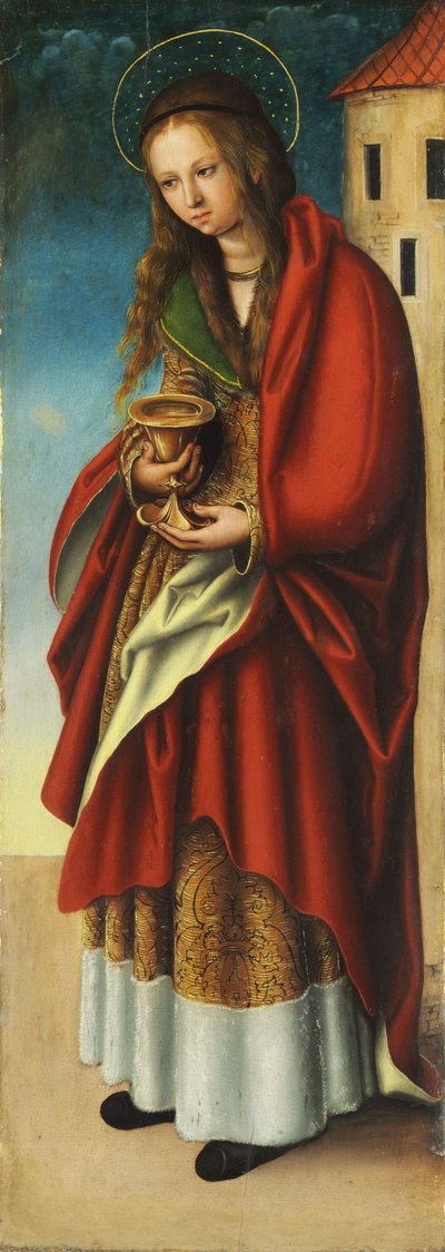 Duits: Die Hl. Heilige Barbara door workshop of Lucas Cranach the Elder