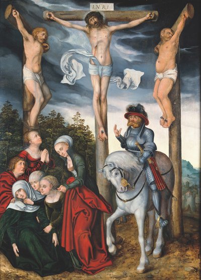 De kruisiging door workshop of Lucas Cranach the Elder