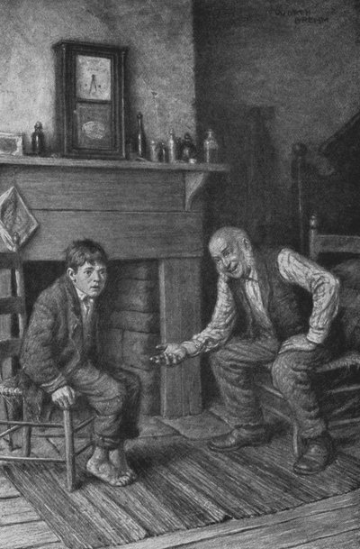 "Mijn jongen, wees niet bang voor mij!" (litho) door Worth Brehm