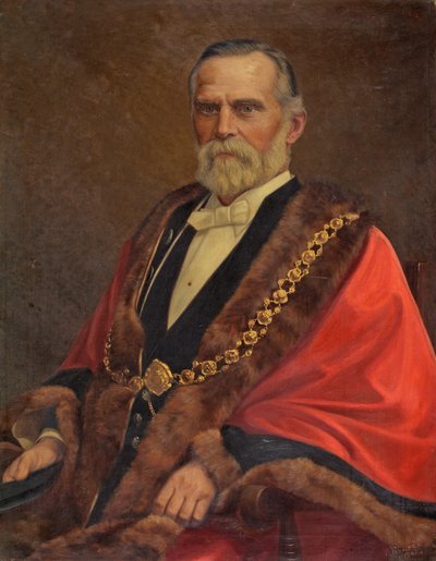 Wethouder W. R. Barker door Worthy Vizard