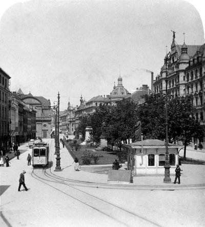 Promenadeplatz in München, Duitsland, c1900s door Wurthle and Sons