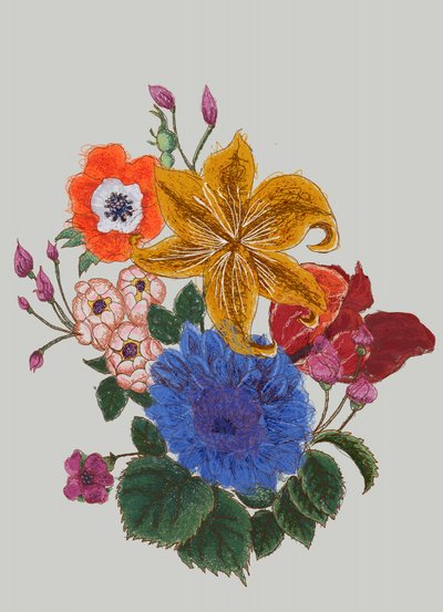 Levendig bloemenboeket door XHOZUCAN