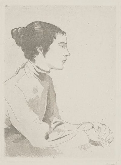Portret van een vrouw door Xavier Nogues