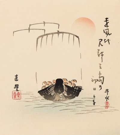 Houtsnede - Takarabune, eind 19e eeuw door Yamamoto Hosui