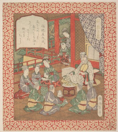 Prent door Yashima Gakutei