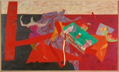 Het oosterse geschenk (schilderij op doek) door Yasuo Kuniyoshi